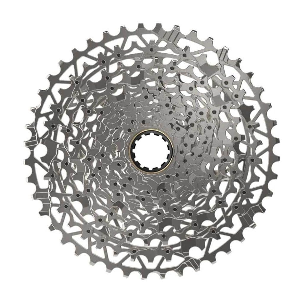 Sram Xg1251 Wide Xplr D1 cassette 12-speed Zilver met 10-44T voor mountainbikes en gravel bikes