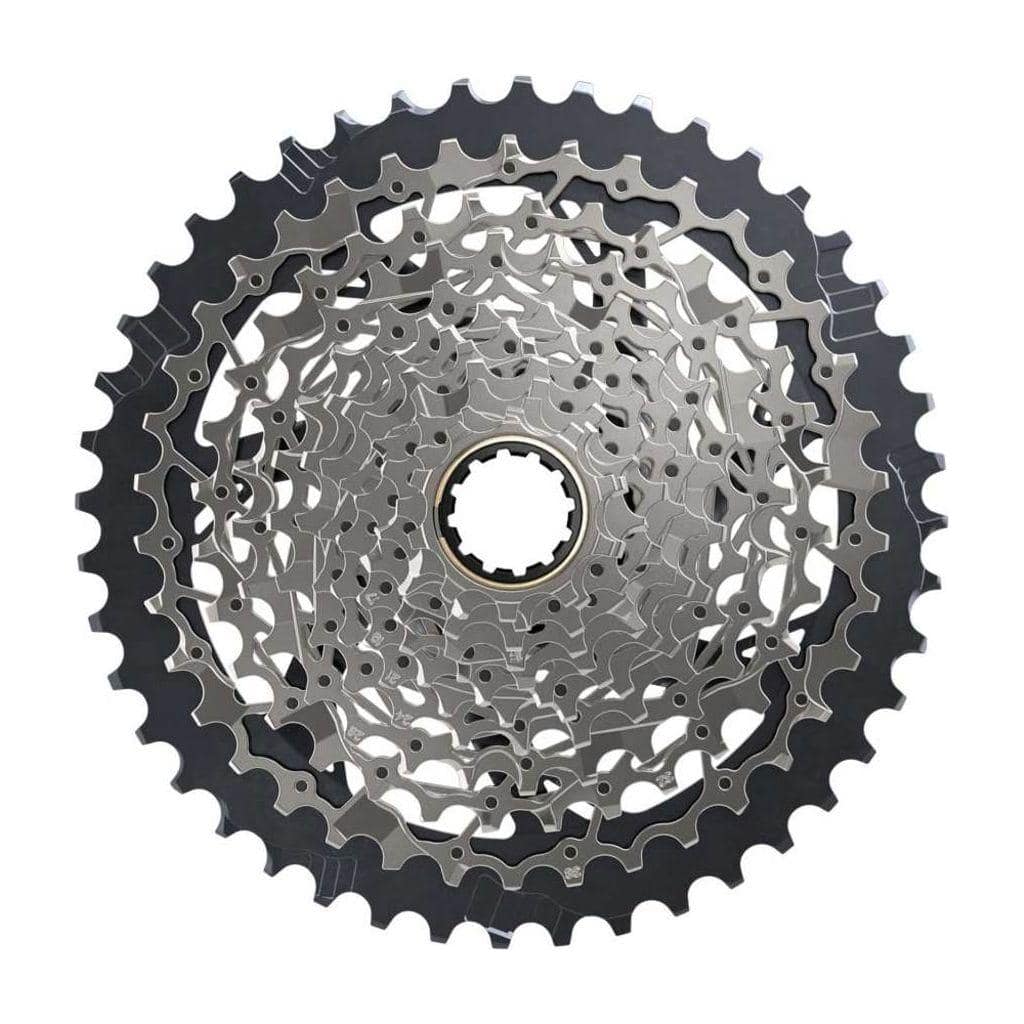 Sram Xg1271 Wide Xplr D1 12-speed cassette met 10-44T tandwielen in zilver, geschikt voor fietsversnellingen