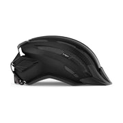 MET Downtown MTB helm met Mips-systeem, zwarte fietshelm met ventilatie-openingen en verstelbare riem voor veilig mountainbiken