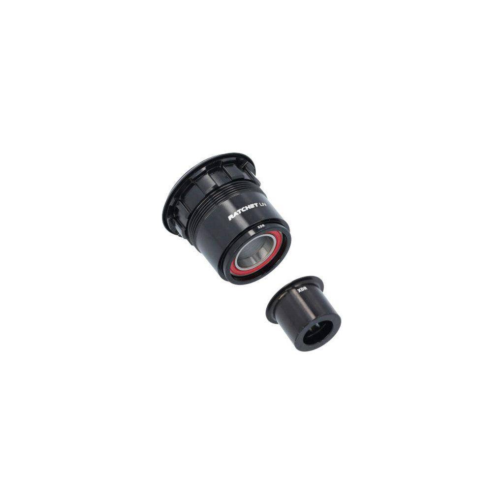 DT Swiss naaf body kit Ratchet LN XDR 142/12, stevige fietsnaafonderdelen met ratchetmechanisme voor hoogwaardige prestaties.