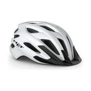 Met MET MTB helm voor urban en mountainbiken, zwart met ventilatieopeningen en verstelbare straps.