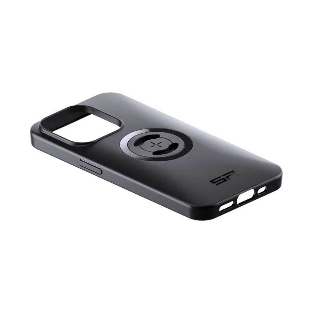 SP Connect telefoonhouder case voor iPhone 14 Pro, beschermend hoesje met montageoptie, zwart, duurzame smartphone bescherming