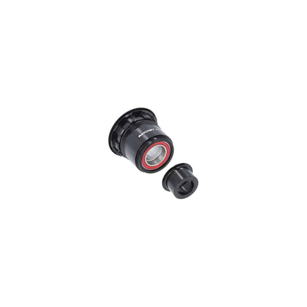 DT Swiss naafd body kit ratchet voor mountainbike, compatibel met XD 135/150/12 as, zichtbaar op de afbeelding