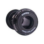 Elvedes Twist Fit BB30 trapsas, kunststof en staal, 68-73 mm, geschikt voor Shimano fietsen, zichtbaar in de afbeelding