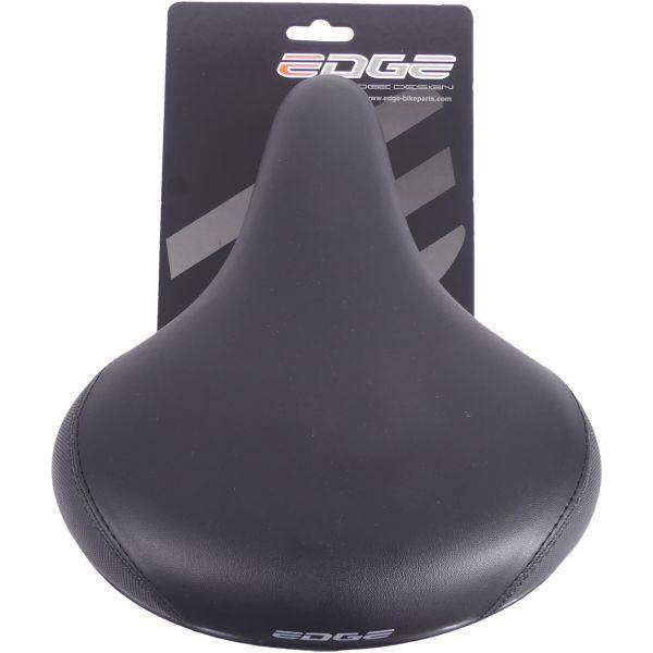 Edge Fietszadel Stad Protect - Met Hoekbescherming -  Zwart - Le Coq Wielerartikelen