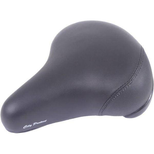 Edge Fietszadel Stad Protect - Met Hoekbescherming -  Zwart - Le Coq Wielerartikelen
