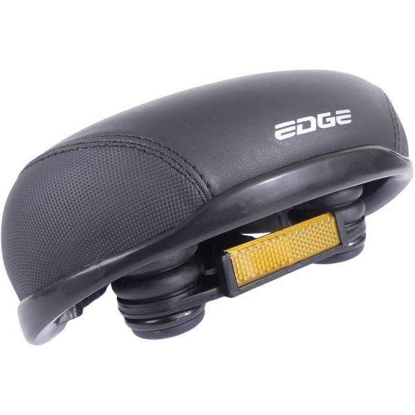 Edge Fietszadel Stad Protect - Met Hoekbescherming -  Zwart - Le Coq Wielerartikelen