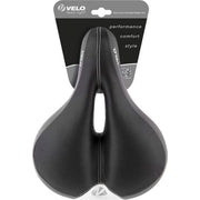 Velo Newport Gemini stadsfiets en e-bike zadel met O-zone en traagschuim, comfortabel en ergonomisch ontworpen.