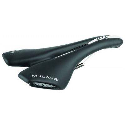 M-Wave Fietszadel Spider - Zwart/Wit - Le Coq Wielerartikelen