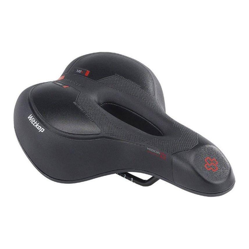 Wittkop Medicus Pro 6.2 damesfiets zadel voor stadsfietsen en e-bikes, medisch ondersteund met 3-zone comfort.