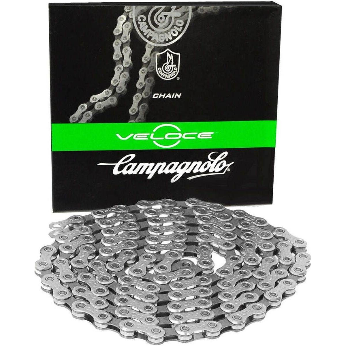 Ketting Campagnolo Veloce 10V 11/128 Zilver 114 Schakels - Le Coq Wielerartikelen