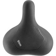 Zwart Selle Royal Aurorae Urban Life fietszadel met Relaxed Slow Fit foam voor stadsfietsen en e-bikes.