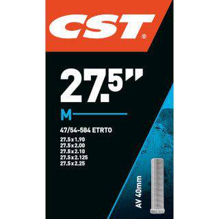 CST binnenband 27,5 inch met autoventiel van 40 mm, geschikt voor fietsen met bandenbreedte 1,90 tot 2,25.