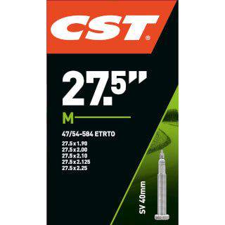 CST binnenband 27,5 inch, 1,90-2,25 band met Frans ventiel van 40mm, geschikt voor mountainbike en stadsfiets