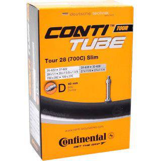 Continental binnenband Tour 28 inch, 40mm Hollands ventiel, slanke 28 x 1 3/8 x 1 5/8 fietsband binnenband
