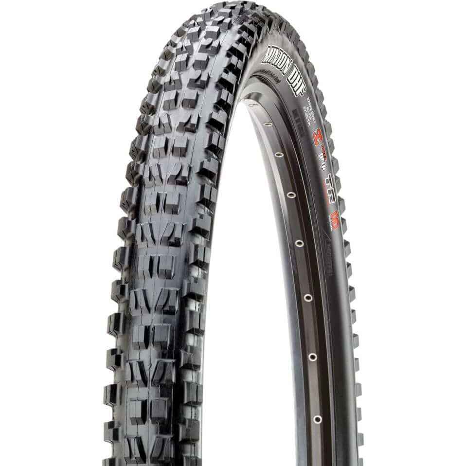 Maxxis MTB-band Minion DHF 29x2.50 met tubeless ready en Exo+ bescherming, geschikt voor downhill en trail rijden.