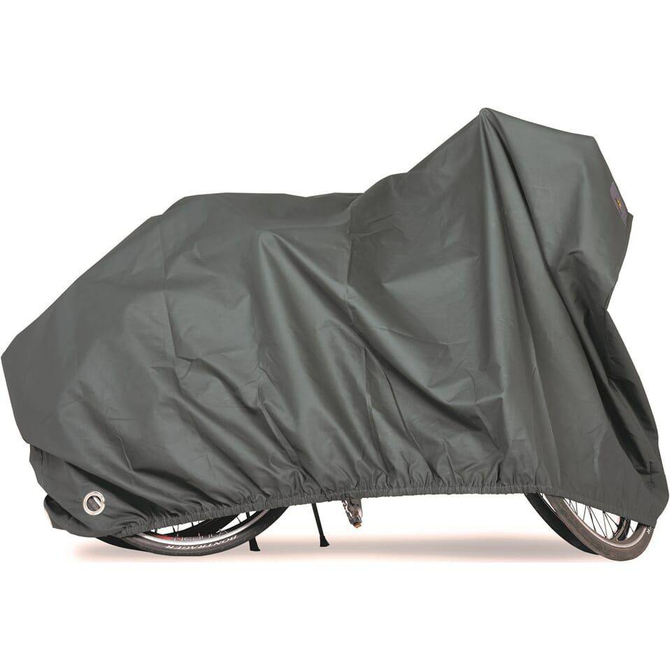 Groene Vk Re-Cover Duo fietsbeschermhoes voor 130x250 cm, waterdicht en duurzaam voor fietsintegriteit.