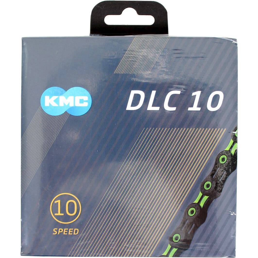 Kmc Fietsketting Dlc10 Zwart/Groen 116 Schakels - Le Coq Wielerartikelen