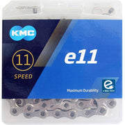 KMC E11 11-speed ketting met 122 schakels, nikkel-geplateerd, geschikt voor racefietsen of mountainbikes