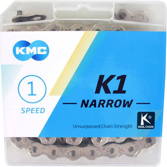 Kmc Fietsketting K1 3/32 Narrow Zilver 100 Schakels - Le Coq Wielerartikelen