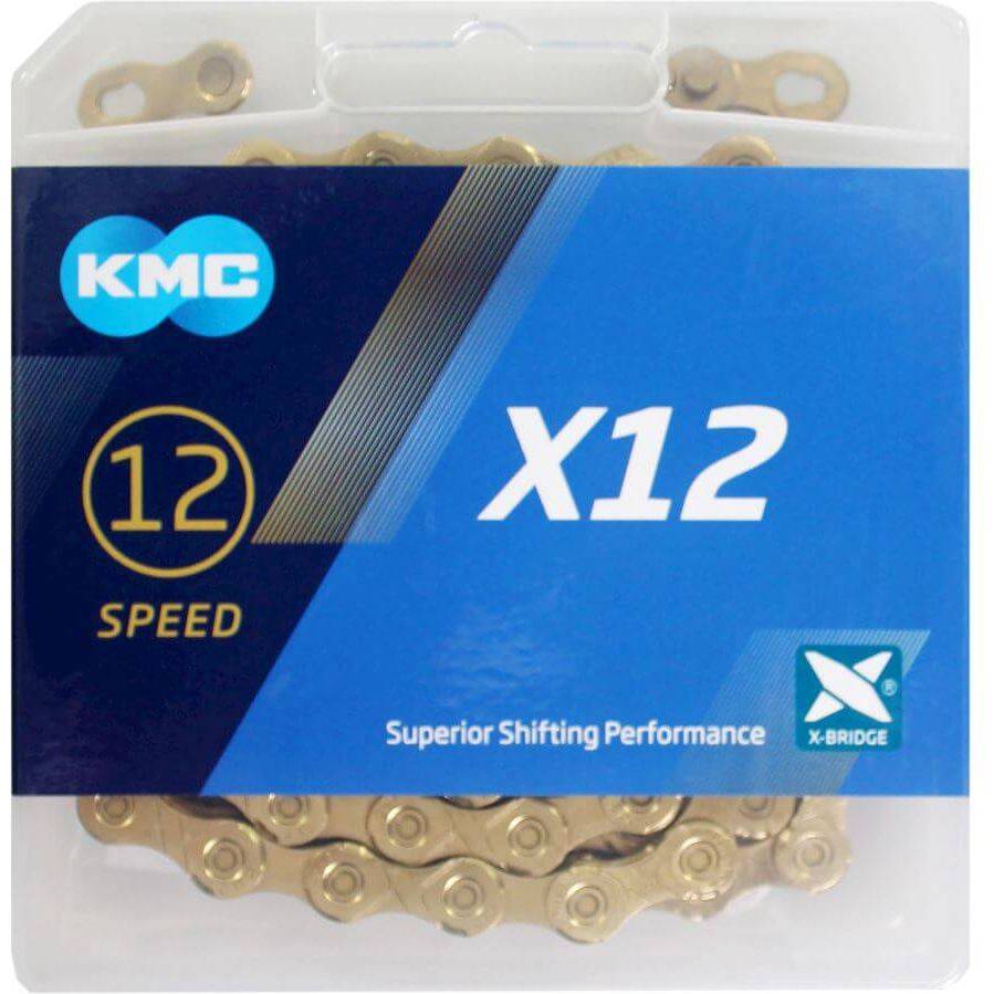 Ketting KMC X12 12V 11/128 Goud 126 Schakels - Le Coq Wielerartikelen