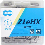 KMC Z1EHX ketting voor single speed fiets, breed 1/2" x 1/8", 112 schakels, EPT afwerking, geschikt voor snelle ritten