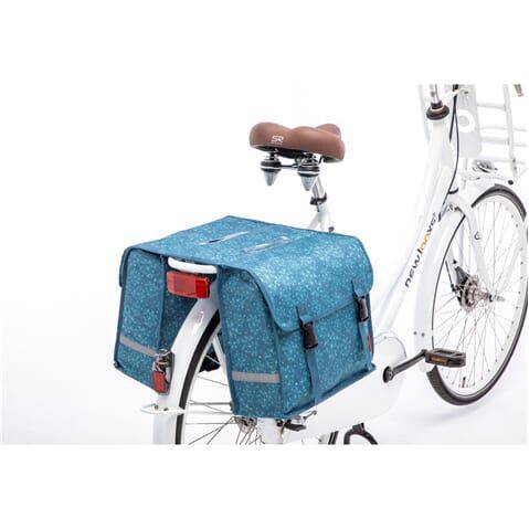 Cameo Fietstas Dubbel Tara Blauw 25 Liter - Le Coq Wielerartikelen