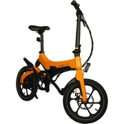 Elektrische vouwfiets Bohlt X160 met zwart frame en compacte vorm, klaar voor gebruik.