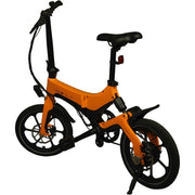 Elektrische vouwfiets Bohlt X160 met zwart frame en compacte ontwerp, ideaal voor stadsvervoer en gemakkelijk op te vouwen.