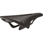 Brooks C13 Carved Cambium all-weather zwart fietszadel voor stadsfietsen en e-bikes, comfortabel en duurzaam.