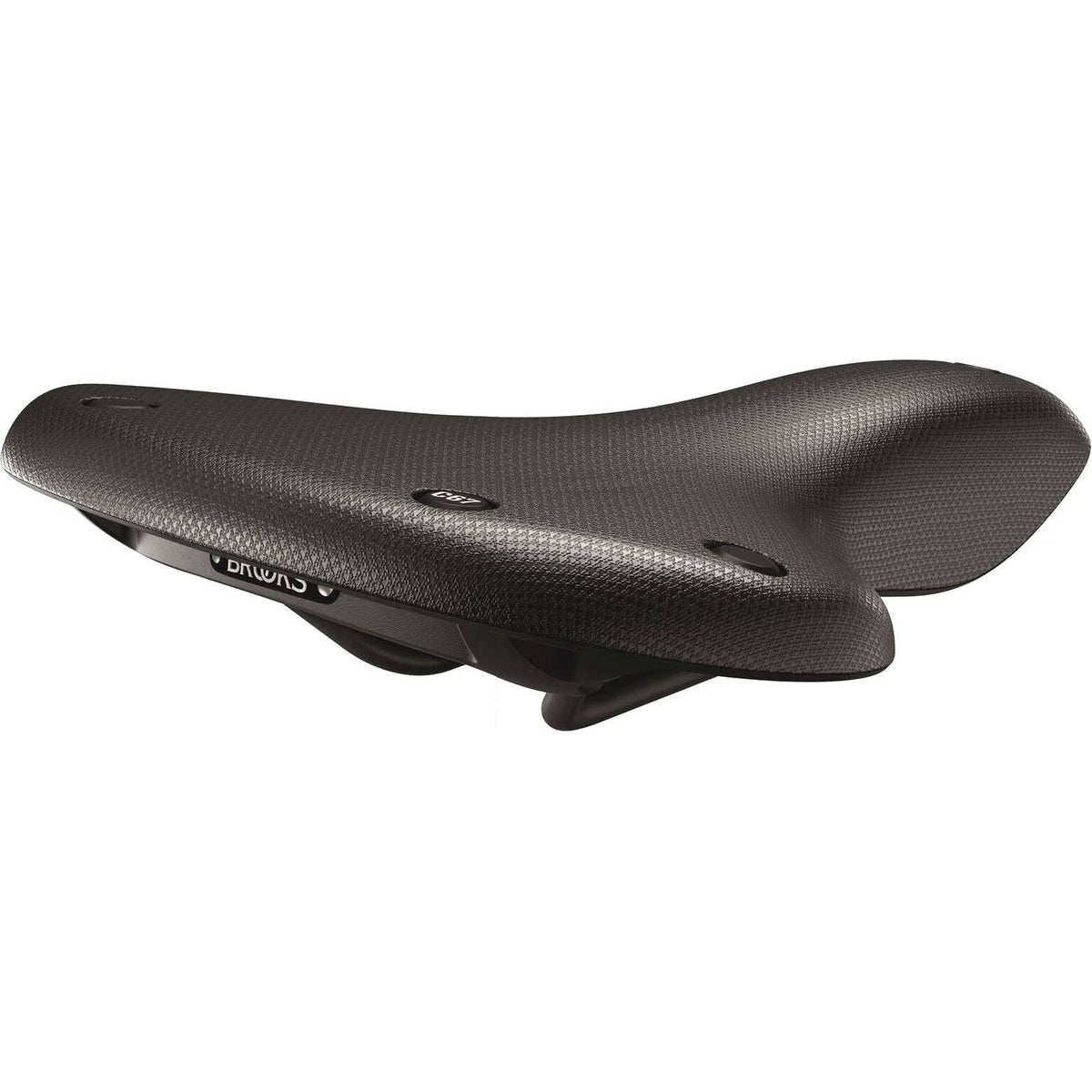 Brooks Cambium C67 zwart fietszadel voor stadsfietsen en e-bikes, comfortabel en duurzaam met natuurlijke materialen.