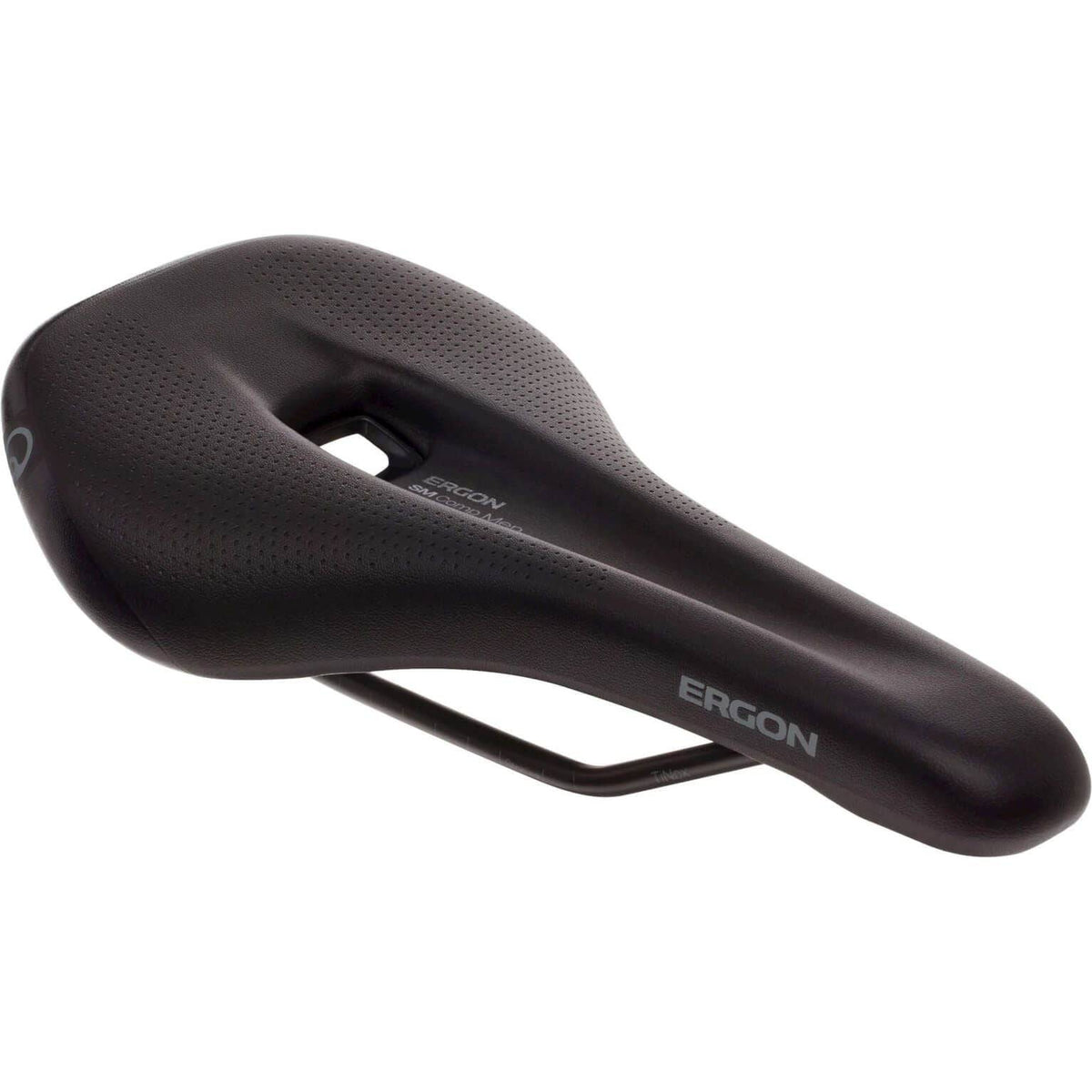 Ergon SM Comp Men fietszadel voor racefiets en MTB, met Stealth Orthocell en Tinox rail, comfortabel en lichtgewicht.