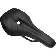 Ergon SM E-Mountain Pro MTB-zadels, zwart en ergonomisch ontworpen voor e-mountainbikes, zichtbaar vanaf de zijkant