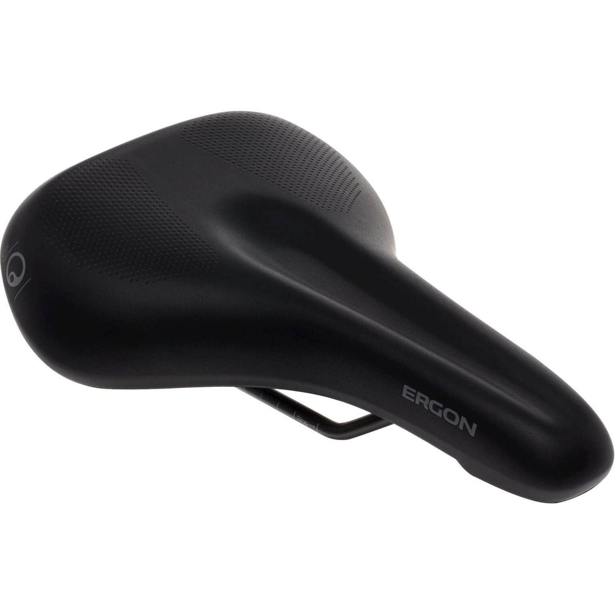 Ergon dames fiets zadel met gelpads en orthopedisch comfortschuim, ideaal voor stadsfietsen en E-bikes.