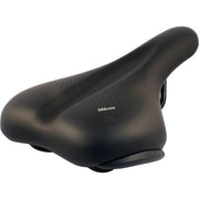 Zwart Selle San Remo Macon heren fietszadel voor stadsfietsen en e-bikes, comfortabel en geschikt voor dagelijks gebruik
