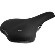 Zwart Selle San Remo Mosel heren fietszadel voor stadsfiets en E-bike, comfortabel en geschikt voor dagelijks gebruik.