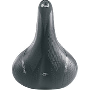 Zwart Selle Bassano Volare 3Zone Elm stadsfiets- en e-bike zadel, comfortabel en ergonomisch ontwerp, zichtbaar op afbeelding