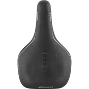 Zwart Selle Bassano Rivale 3Zone Sport stadsfiets- en e-bike zadel met ergonomische vorm en zachte bekleding.
