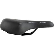 Zwart Selle Bassano Rivale 3Zone Uni fietszadel voor stadsfiets en e-bike, ergonomisch ontworpen voor comfort.