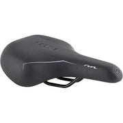 Zwart Selle Bassano Rivale 3Zone Uni fietszadel voor stadsfietsen en e-bikes, comfortabel en ergonomisch ontworpen.