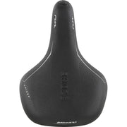 Zwart Selle Bassano Rivale 3Zone Uni stadsfiets en e-bike zadel, ergonomisch ontwerp voor comfortabel fietsen