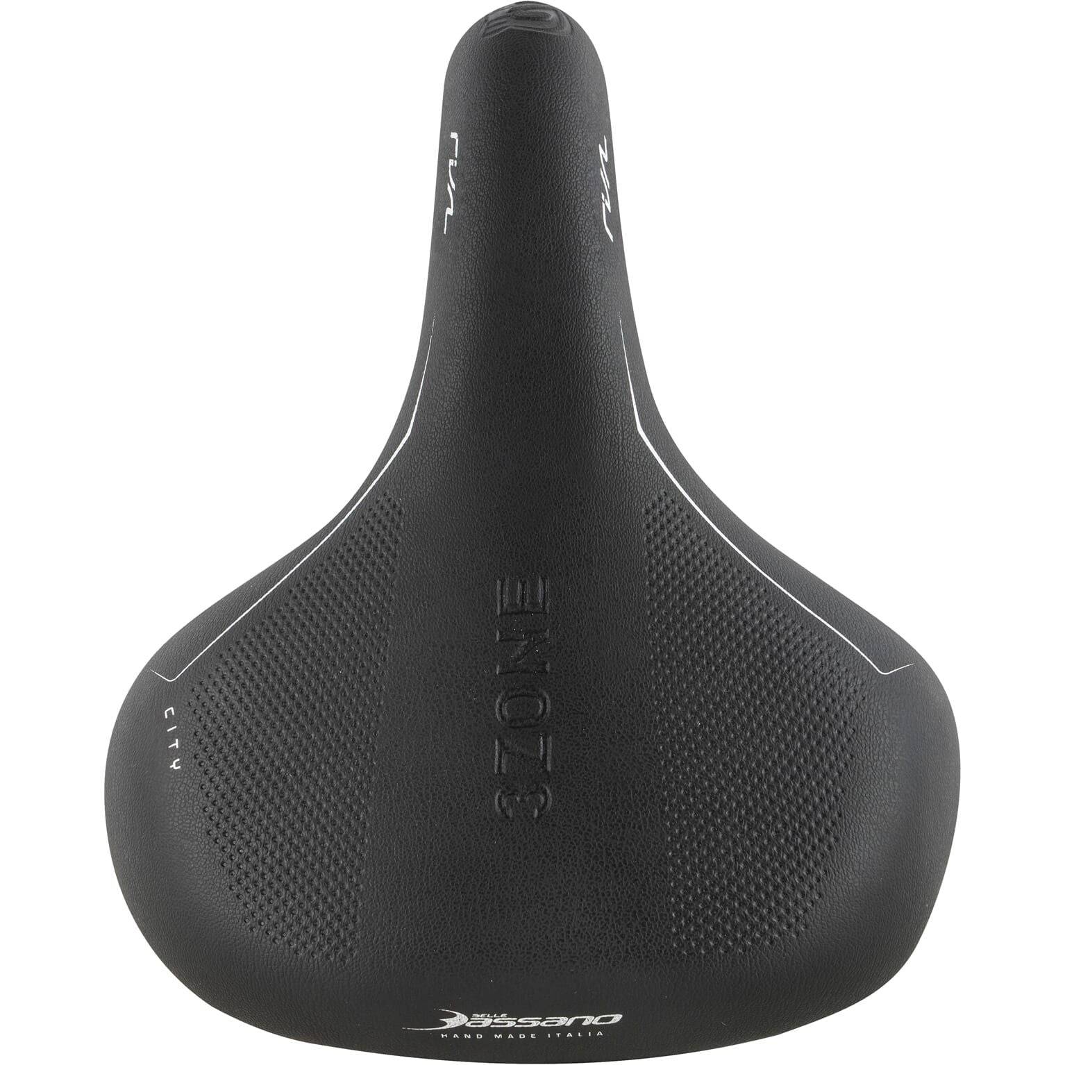Selle Bassano Fietszadel Rivale 3Zone City Zwart - Le Coq Wielerartikelen