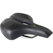 Selle Bassano Suprema 5Zone dames fietszadel zwart voor stadsfietsen en e-bikes, ergonomisch en comfortabel ontwerp