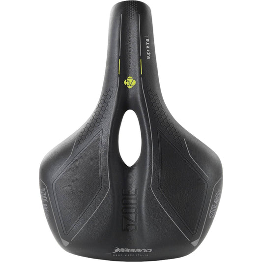 Selle Bassano Fietszadel Suprema 5Zone El Dames Zwart - Le Coq Wielerartikelen