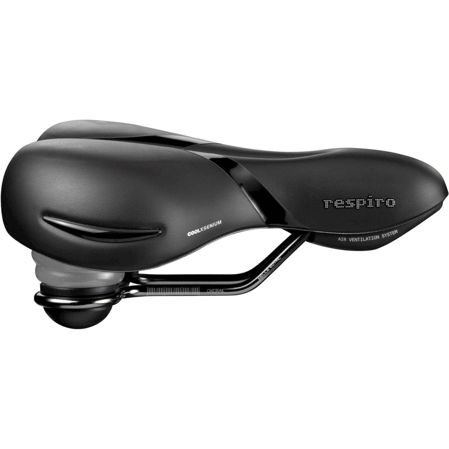 Selle Royal Fietszadel Respiro Relaxed Zwart - Le Coq Wielerartikelen