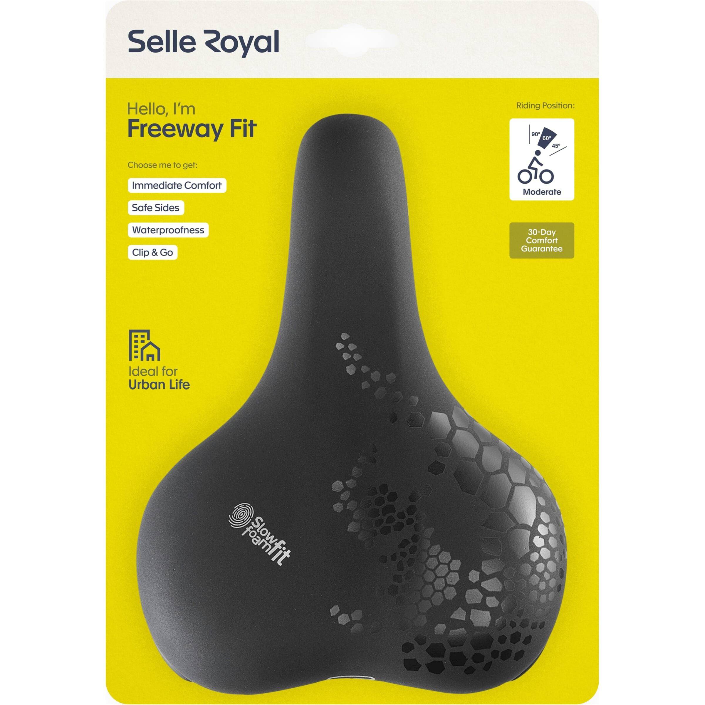 Selle Royal Fietszadel Freeway Fit Moderate Zwart - Le Coq Wielerartikelen