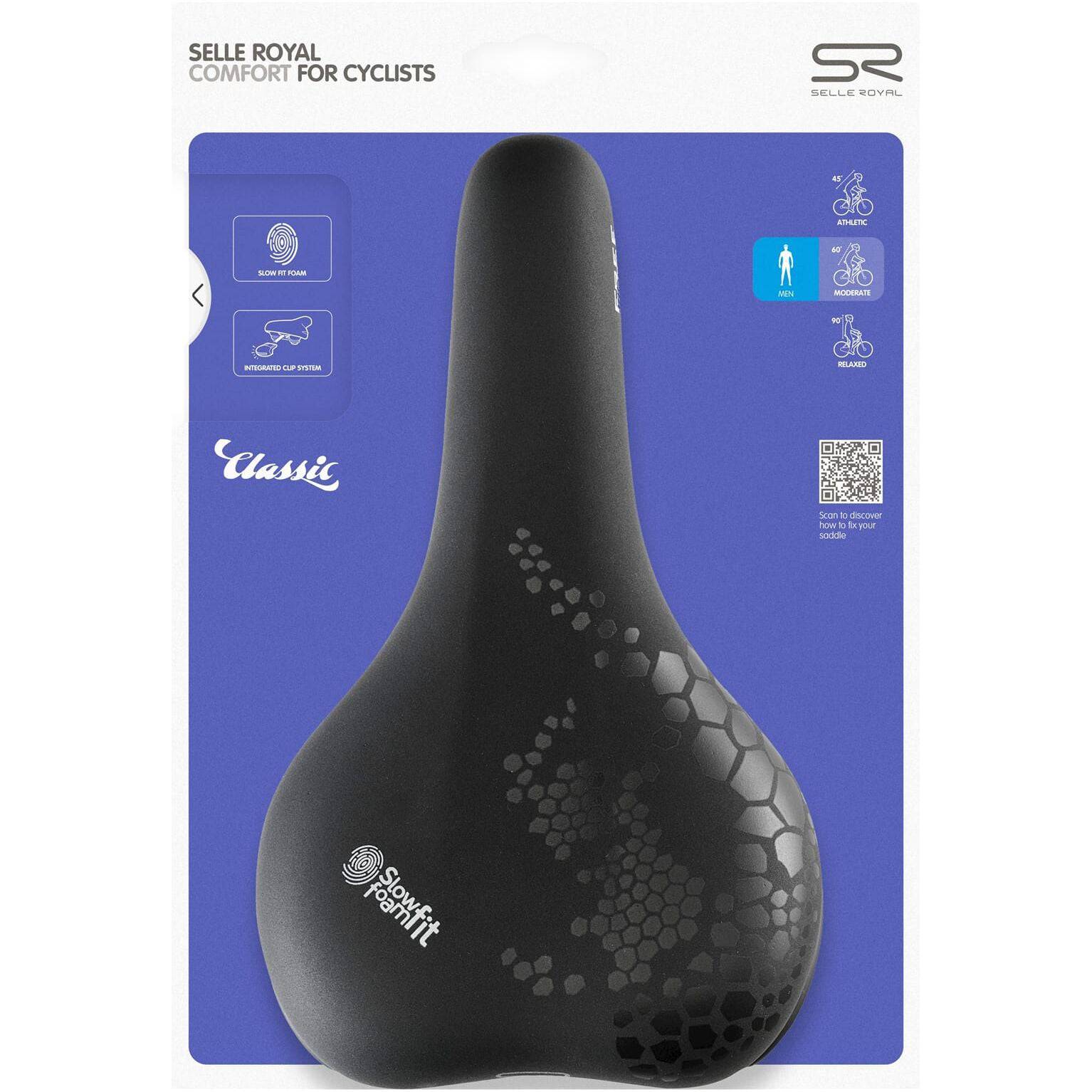 Selle Royal Fietszadel Freeway Fit Moderate Heren Zwart - Le Coq Wielerartikelen