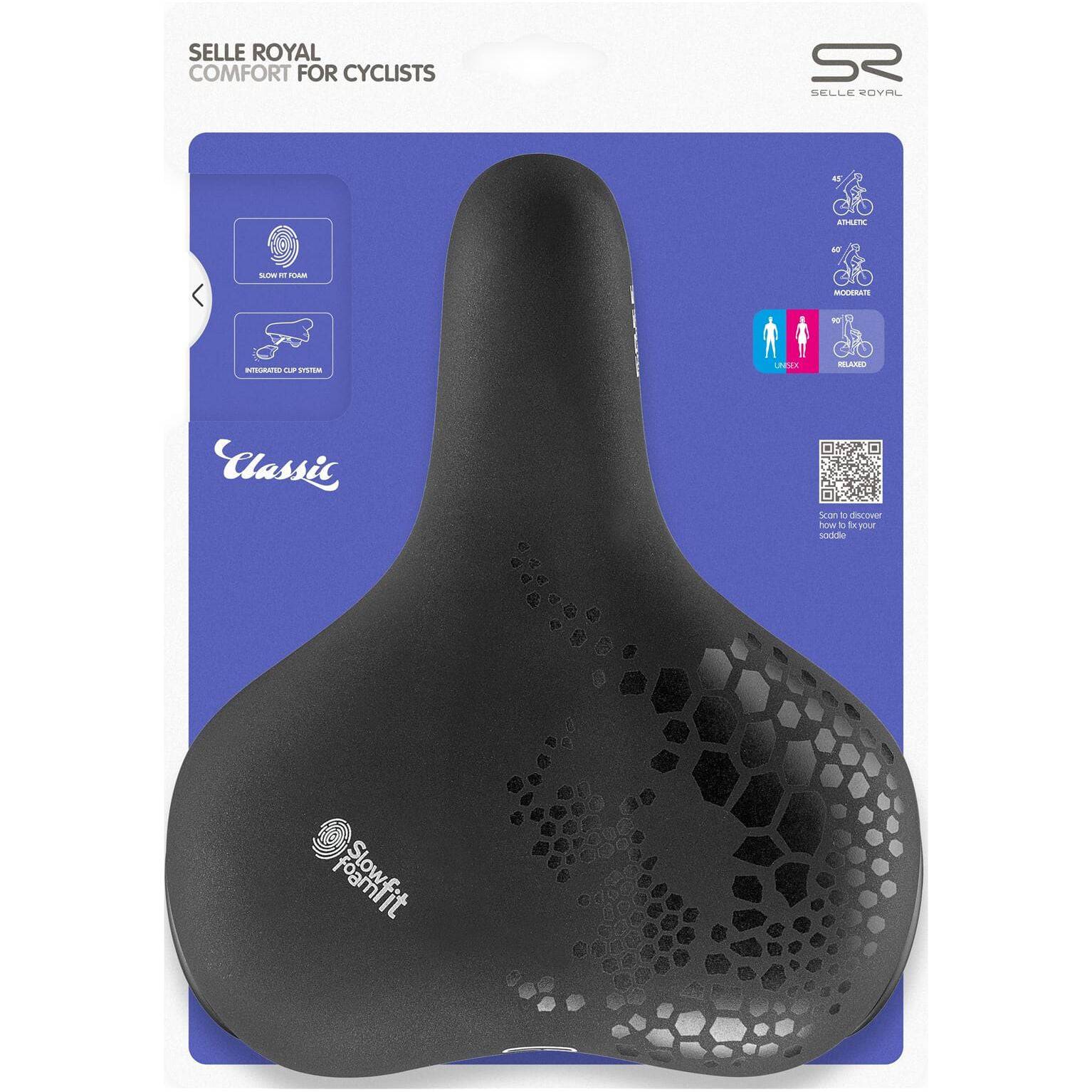 Selle Royal Fietszadel Freeway Fit Relaxed Zwart - Le Coq Wielerartikelen