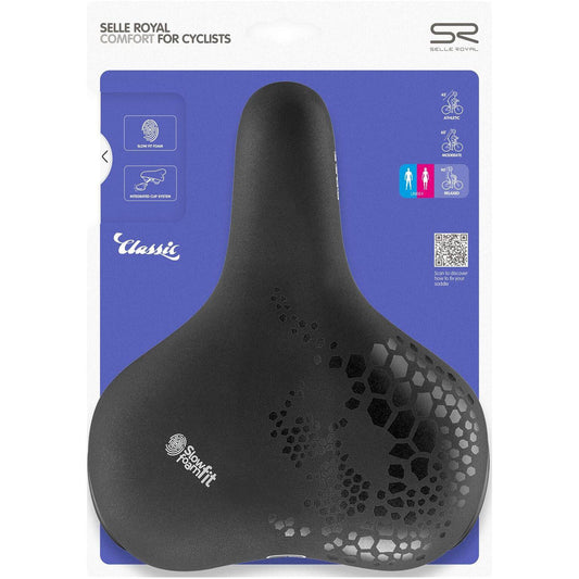 Selle Royal Fietszadel Freeway Fit Relaxed Zwart - Le Coq Wielerartikelen