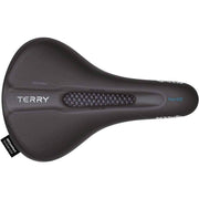 Zwart Terry Fisio Gtc Max Gel heren fietszadel voor stadsfiets en e-bike, ergonomisch en comfortabel met gelvulling.